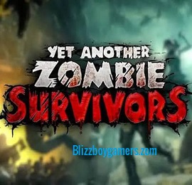 Yet Another Zombie Survivors combatiendo una oleada de zombis en un escenario urbano desde una vista cenital.