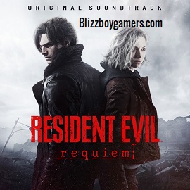 Resident Evil Requiem Deluxe Edition mostrando a Grace Ashcroft y Leon S. Kennedy en una ambientación oscura de terror y supervivencia.